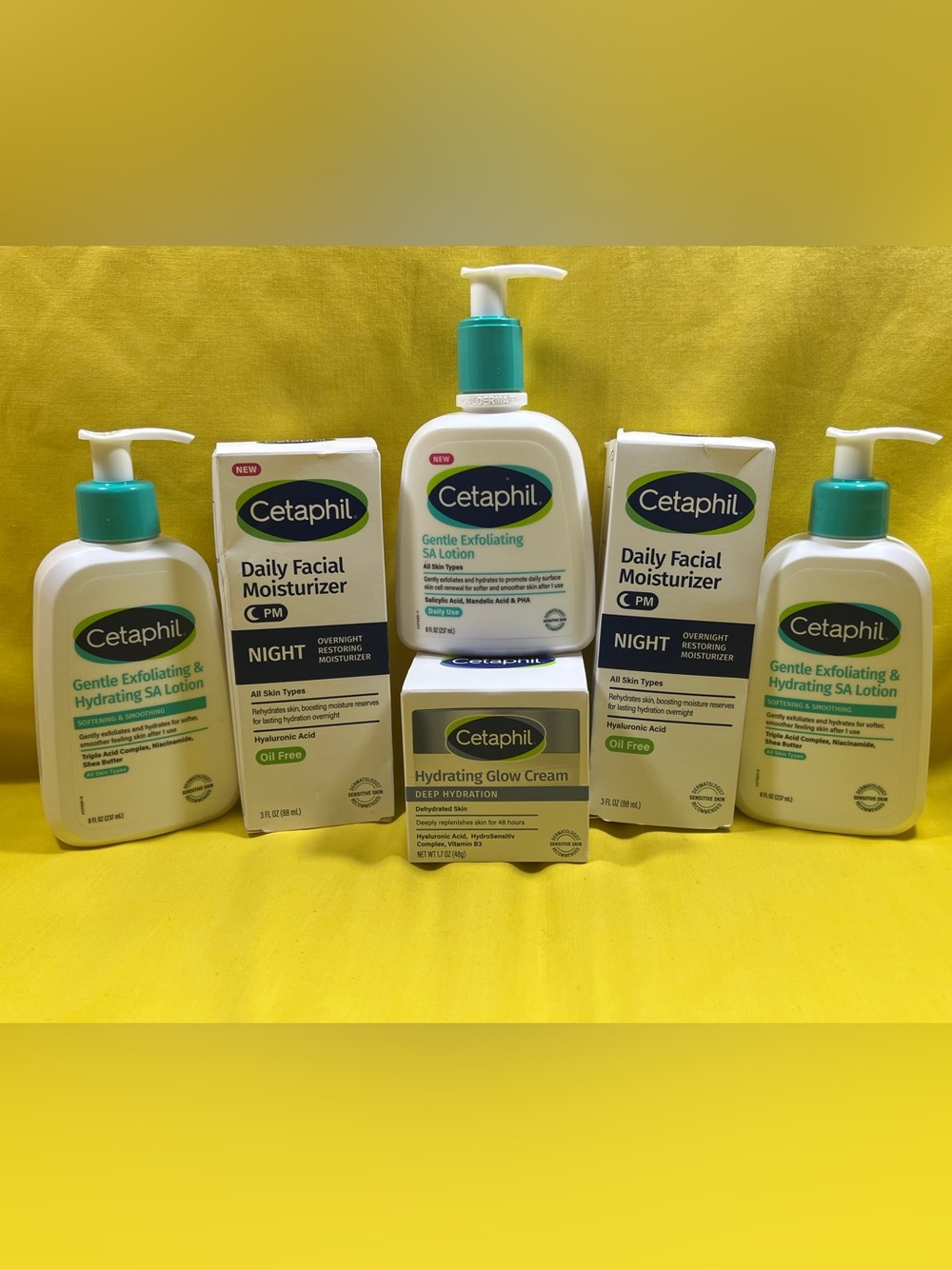 Cetaphil Gentle Exfoliating & Hydrating SA Lotion 6 piece bundle
